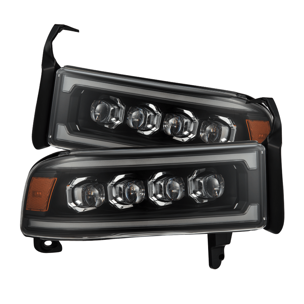AlphaRex 94-01 Dodge Ram 1500/94-02 Ram 2500/3500 NOVA-Series LED Headlights Black