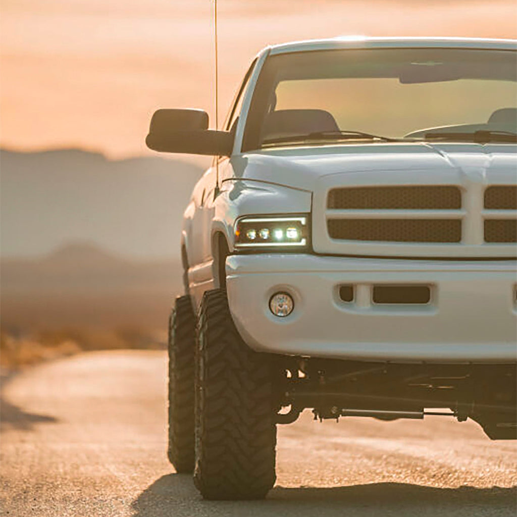 AlphaRex 94-01 Dodge Ram 1500/94-02 Ram 2500/3500 NOVA-Series LED Headlights Alpha-Black
