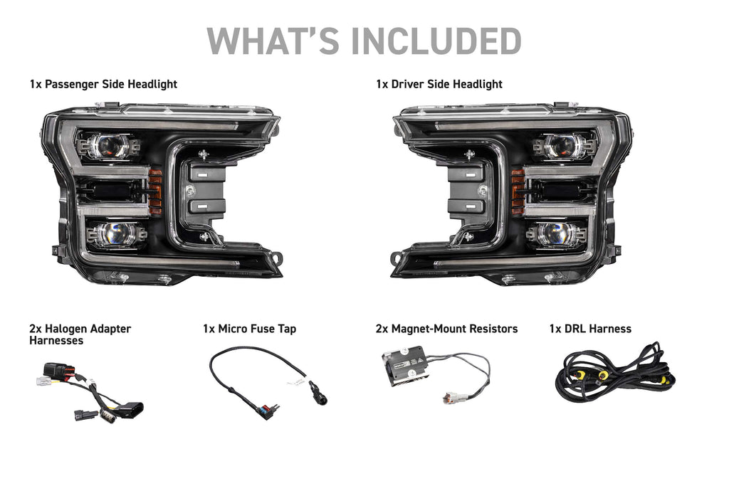 Morimoto 18-20 Ford F-150 XB Evo Hybrid LED Headlights