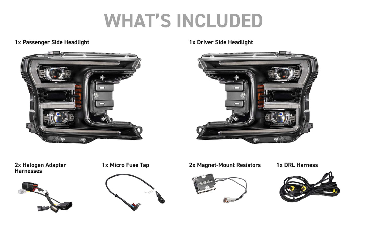 Morimoto 18-20 Ford F-150 XB Evo Hybrid LED Headlights