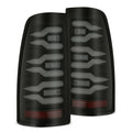 AlphaRex 99-06 Chevrolet Silverado/99-06 GMC Sierra LUXX-Series LED Tail Lights Black Smoke
