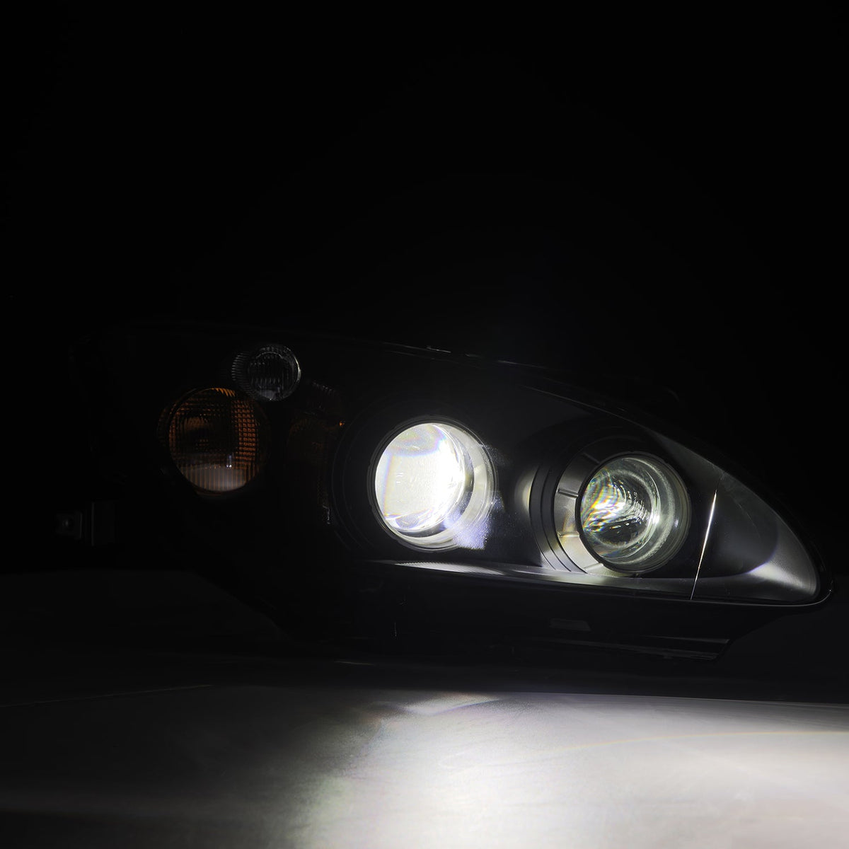 AlphaRex 99-09 Honda S2000 LUXX-Series LED Projector Headlights Black