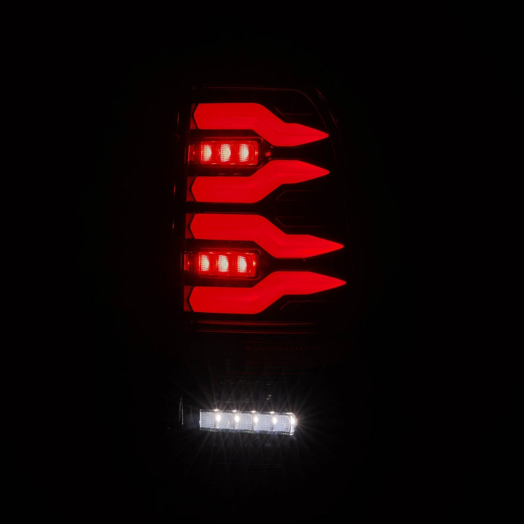 AlphaRex 99-16 Ford Super Duty / 97-03 F150 LUXX-Series LED Tail Lights Black Smoke