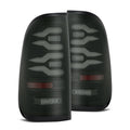 AlphaRex 99-16 Ford Super Duty / 97-03 F150 LUXX-Series LED Tail Lights Black Smoke