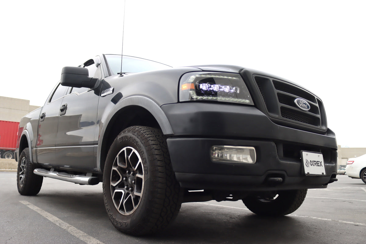 AlphaRex 04-08 Ford F150 / 06-08 Lincoln Mark LT NOVA-Series LED Projector Headlights Chrome