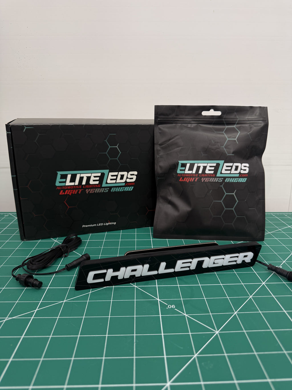 CHALLENGER LED Illuminated Badge — RGB Color Changing Emblem