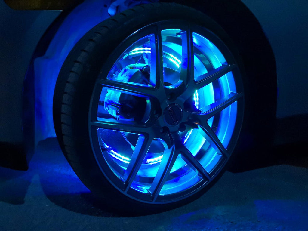15.5" LED Wheel Ring Kit — 4-Piece RGB Double Row