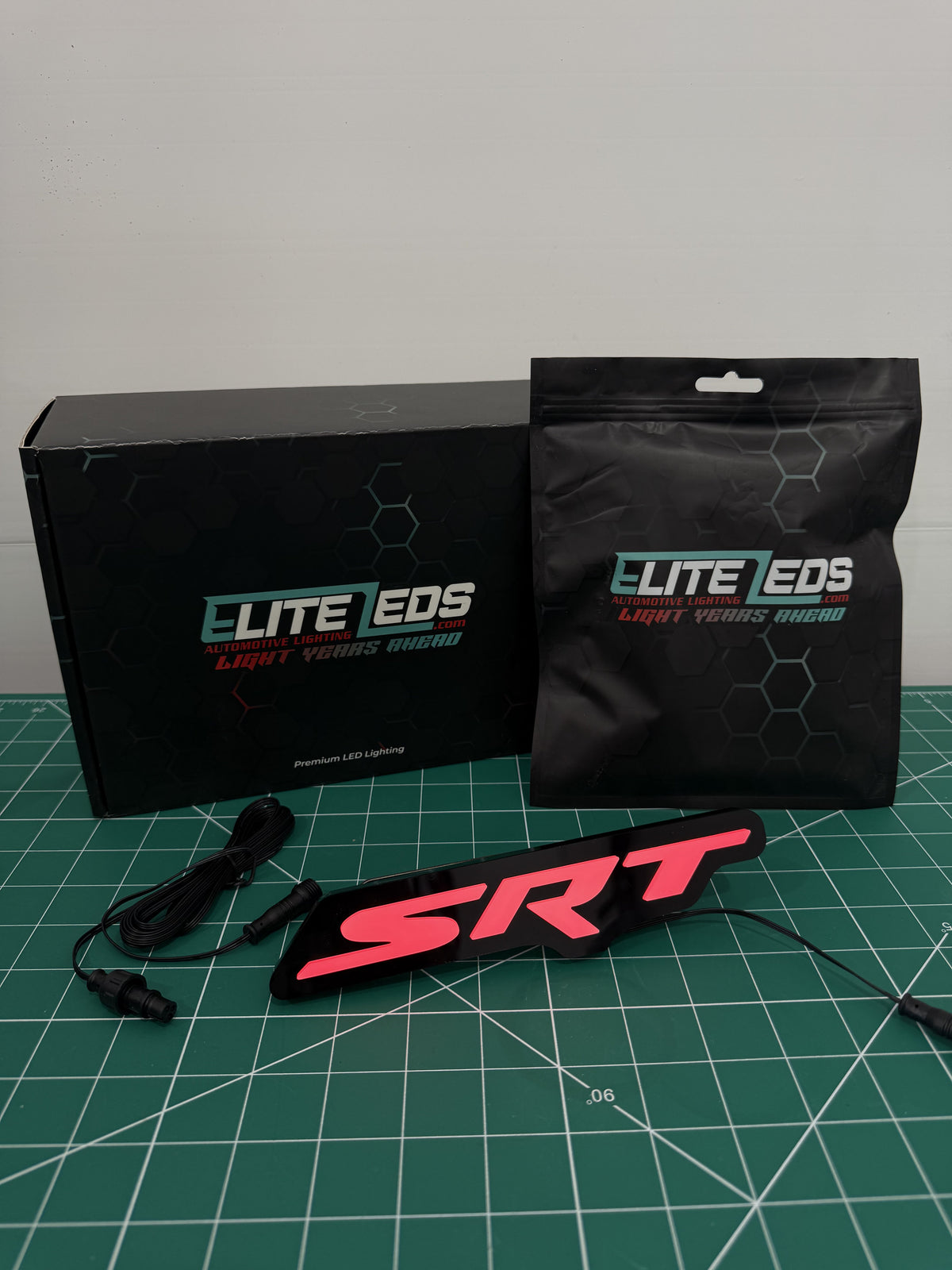 SRT LED Illuminated Badge — RGB Color Changing Emblem