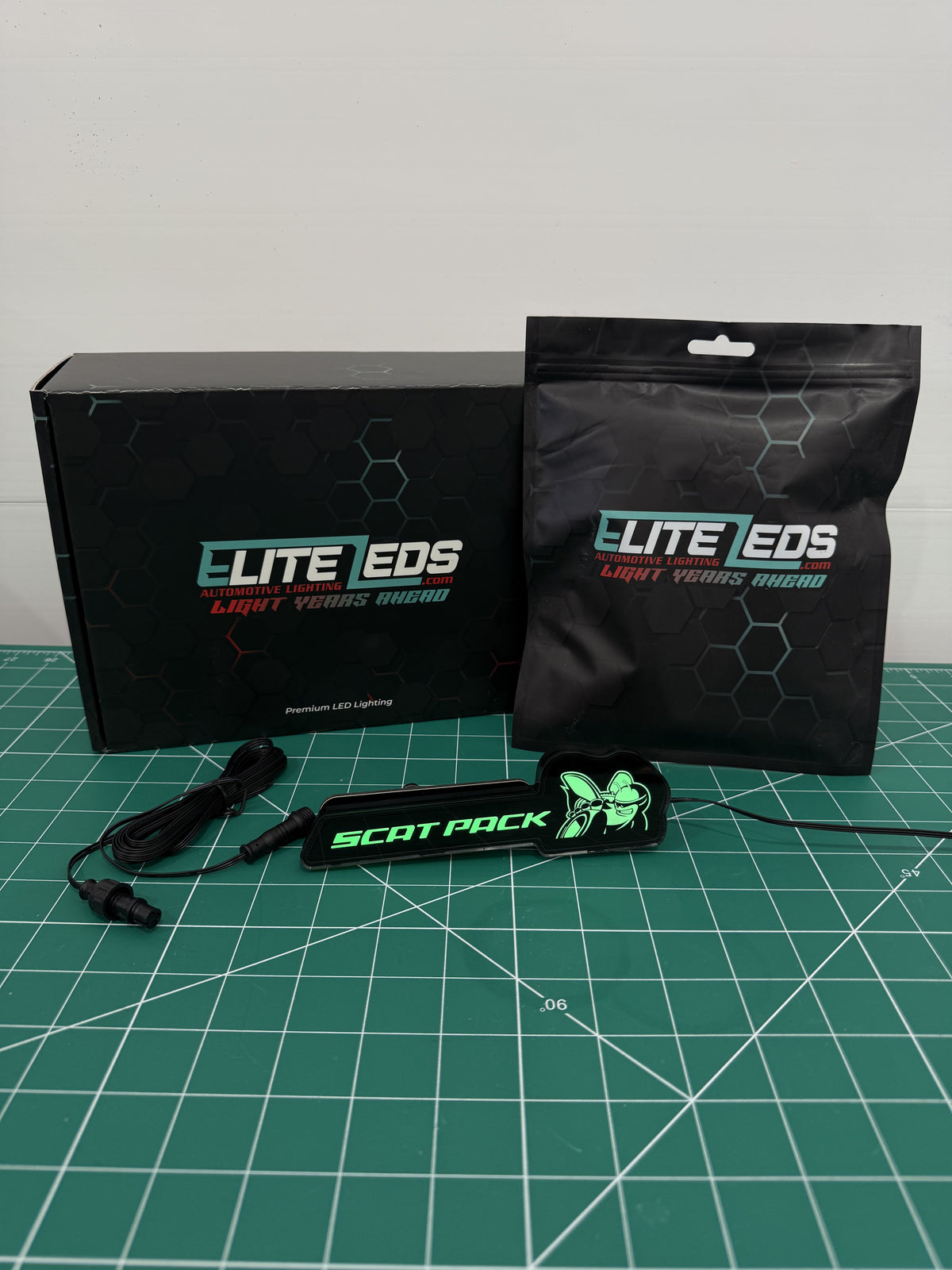 Scat Pack LED Illuminated Badge — RGB Color Changing Emblem