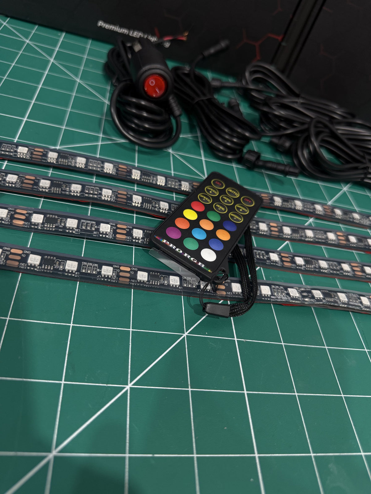 Footwell RGB LED Strip Kit (4-Piece) — Interior Floor Lighting