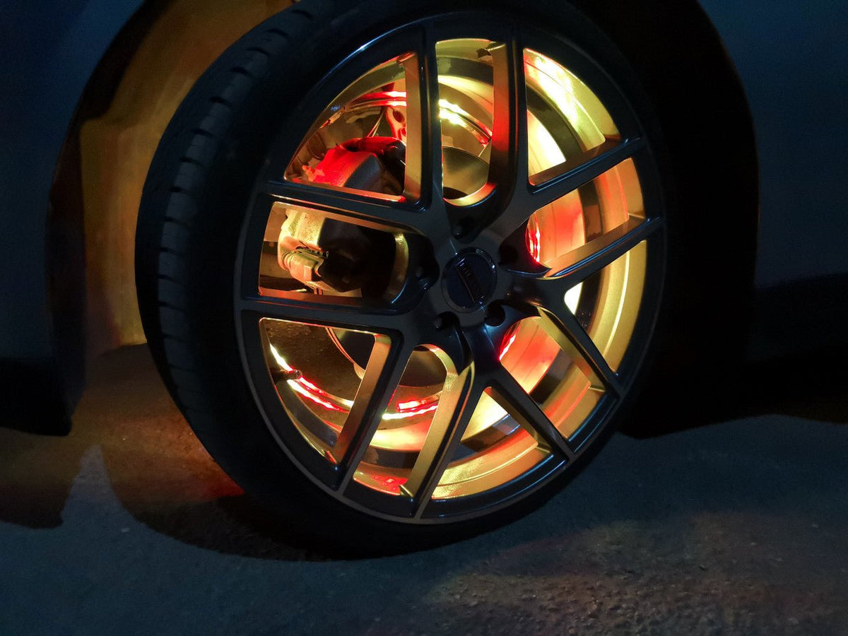 15.5" LED Wheel Ring Kit — 4-Piece RGB Double Row