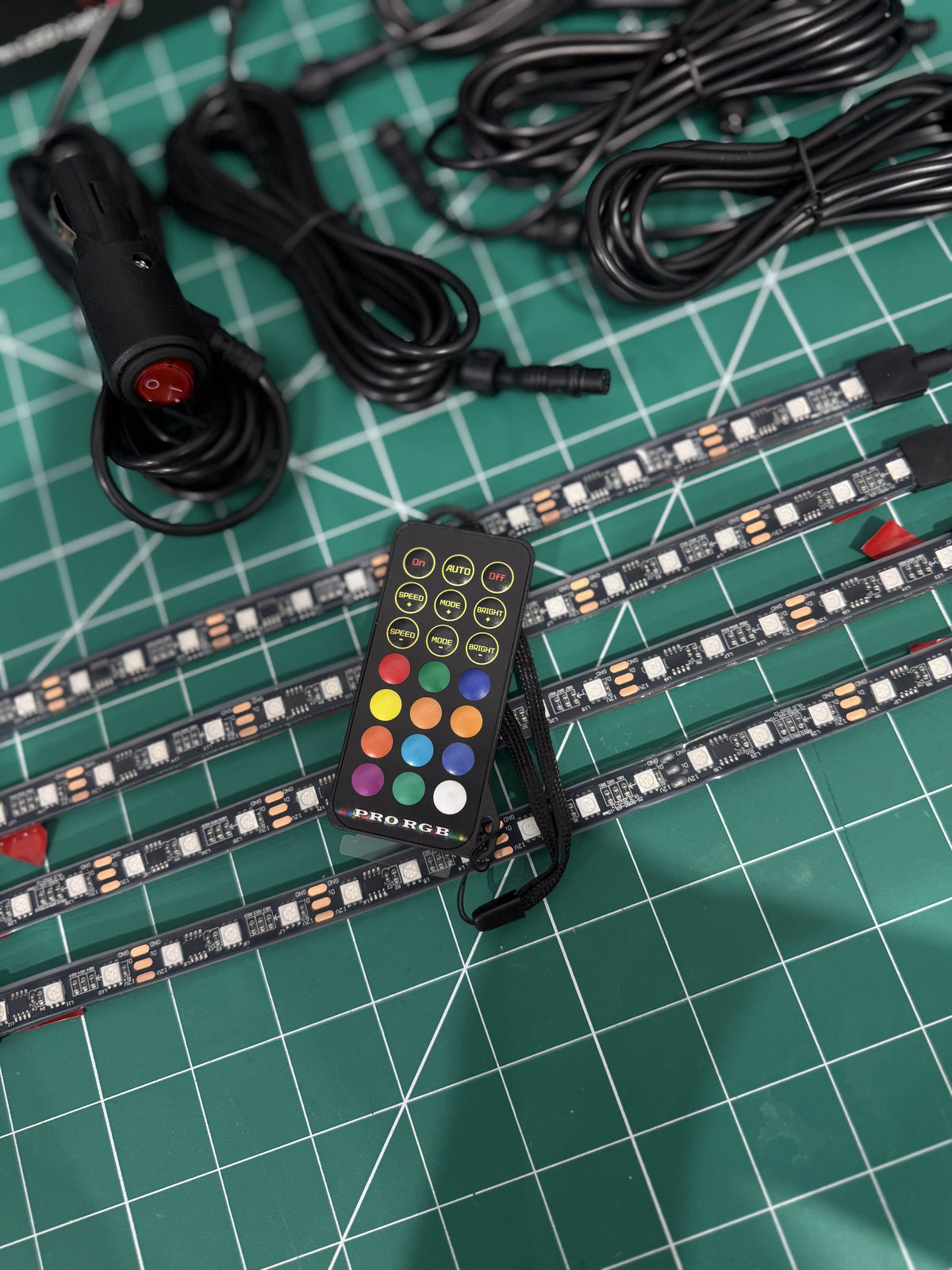 Footwell RGB LED Strip Kit (4-Piece) — Interior Floor Lighting