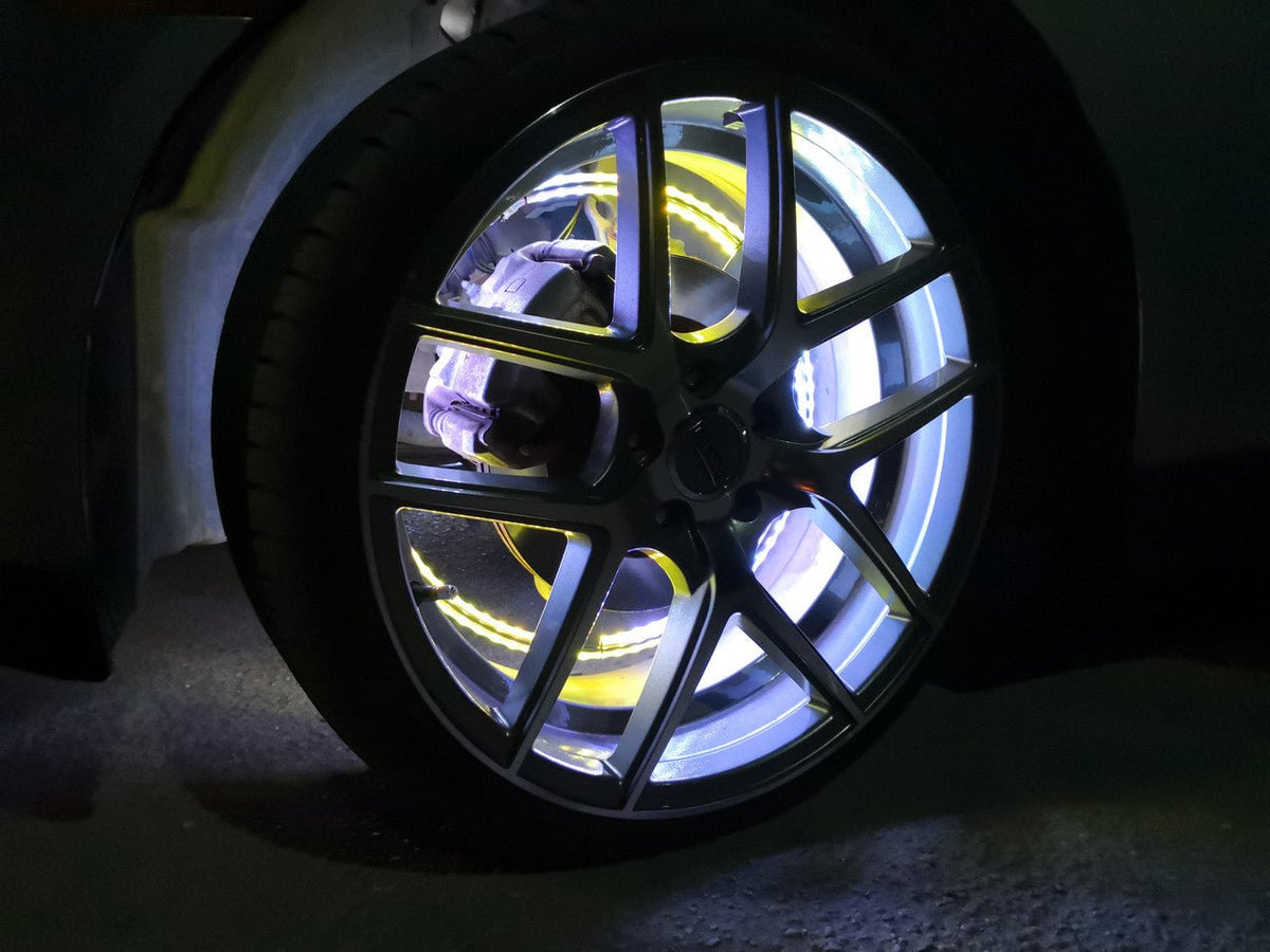15.5" LED Wheel Ring Kit — 4-Piece RGB Double Row