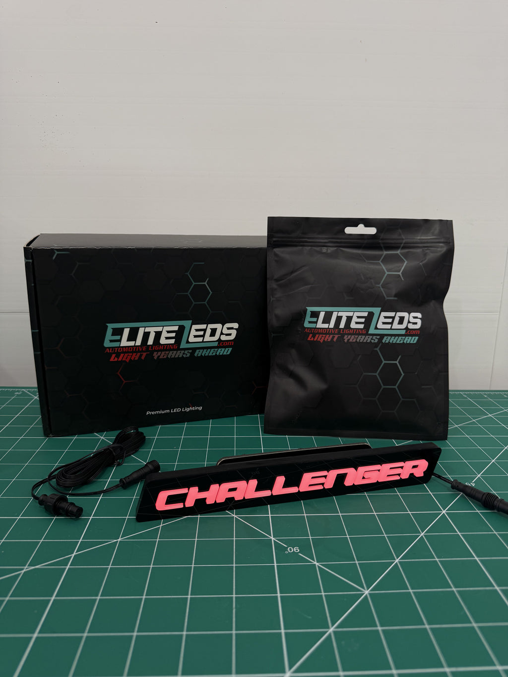 CHALLENGER LED Illuminated Badge — RGB Color Changing Emblem
