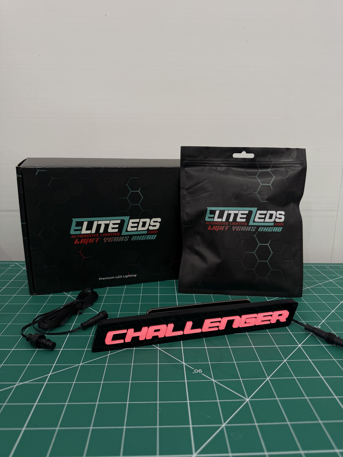 CHALLENGER LED Illuminated Badge — RGB Color Changing Emblem