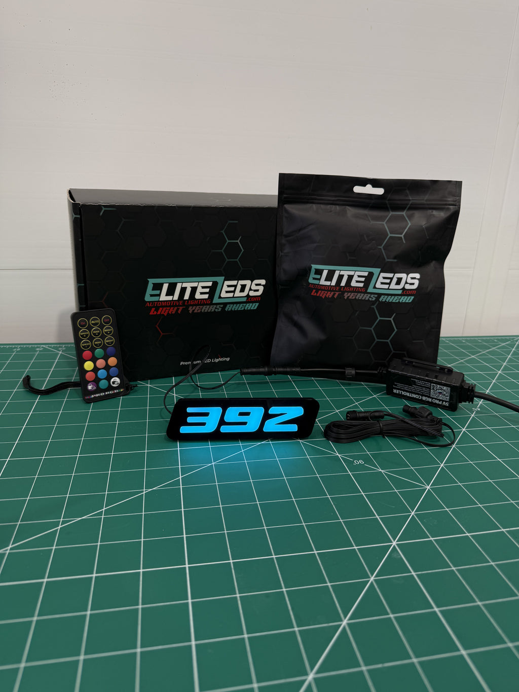 392 LED Illuminated Badge — RGB Color Changing Emblem