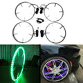 15.5" LED Wheel Ring Kit — 4-Piece RGB Double Row