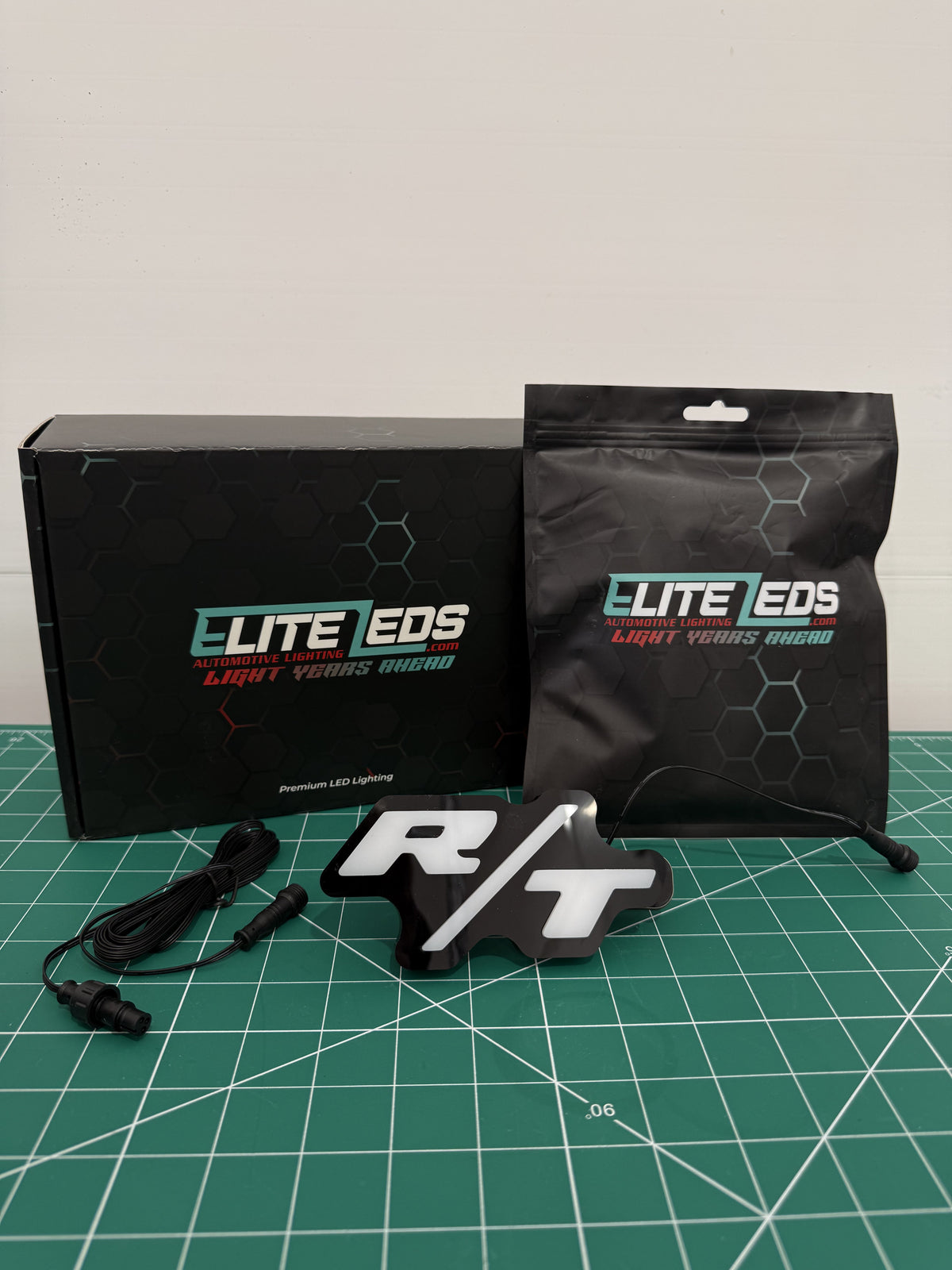 R/T LED Illuminated Badge — RGB Color Changing Emblem