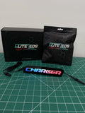 CHARGER LED Illuminated Badge — RGB Color Changing Emblem