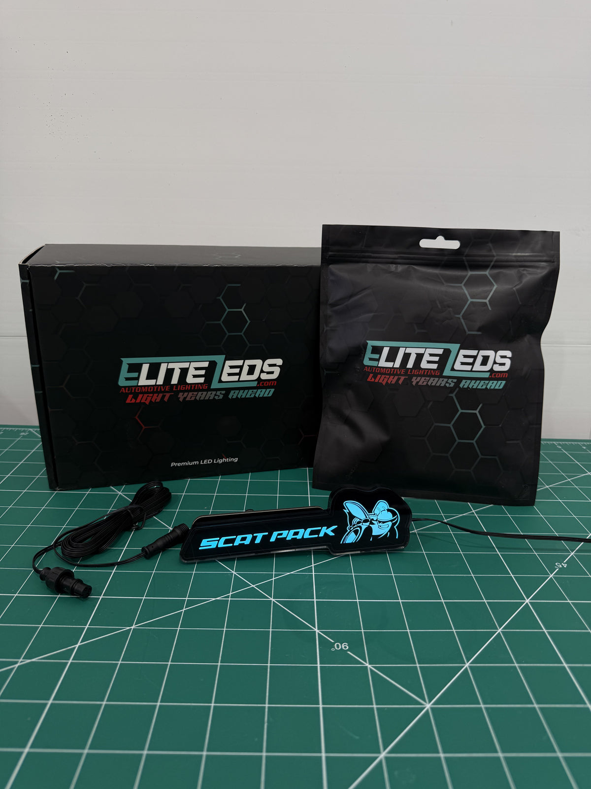Scat Pack LED Illuminated Badge — RGB Color Changing Emblem