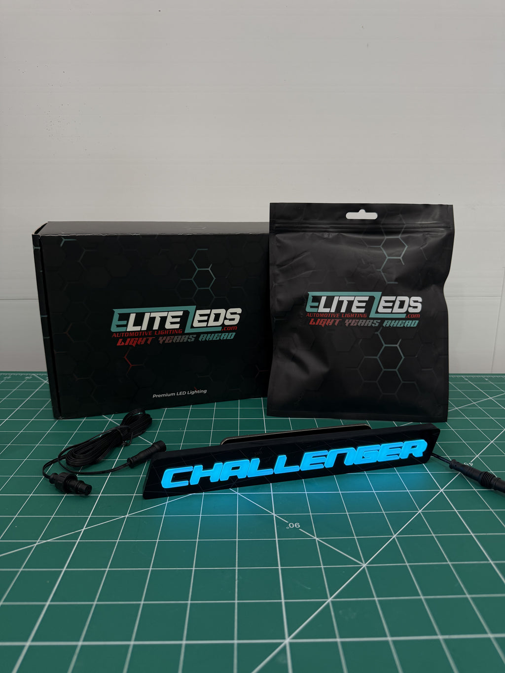 CHALLENGER LED Illuminated Badge — RGB Color Changing Emblem