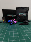 R/T LED Illuminated Badge — RGB Color Changing Emblem