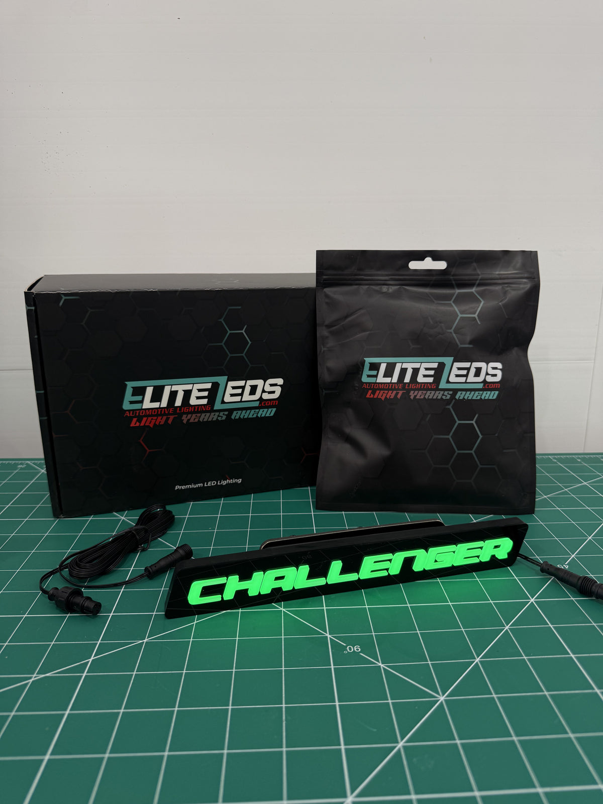 CHALLENGER LED Illuminated Badge — RGB Color Changing Emblem