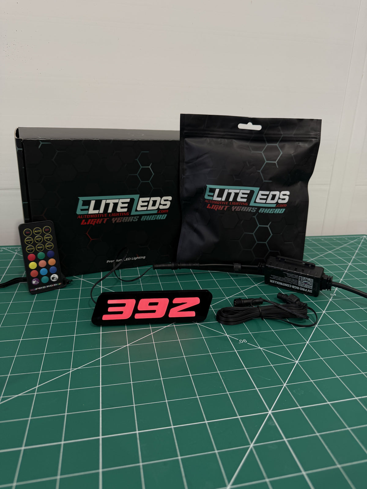 392 LED Illuminated Badge — RGB Color Changing Emblem