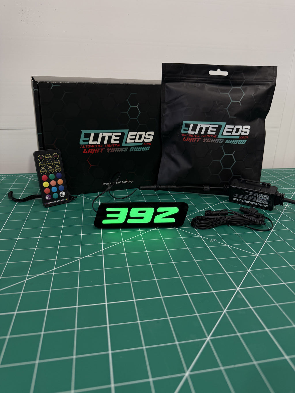 392 LED Illuminated Badge — RGB Color Changing Emblem
