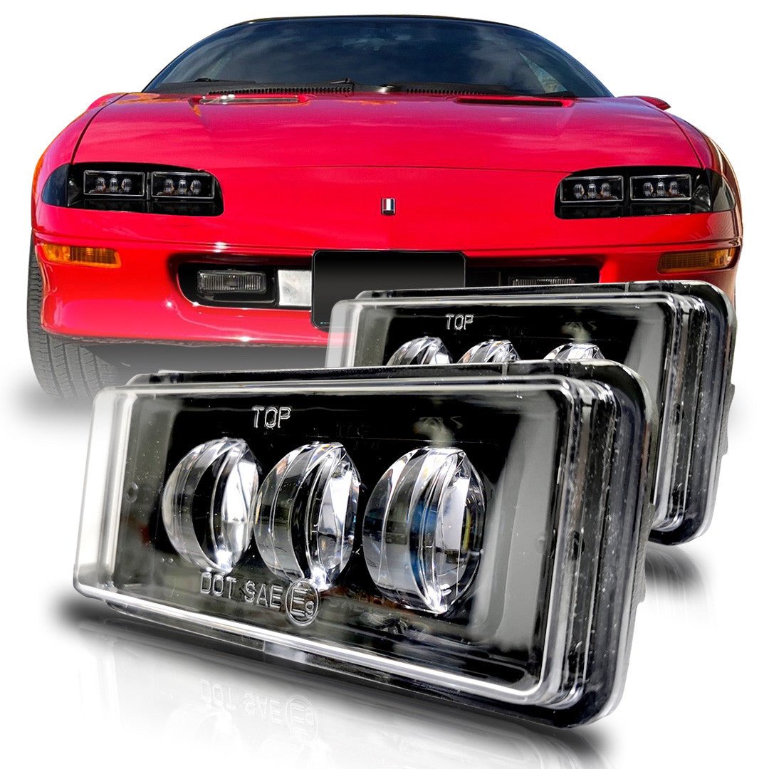 H4351 H4352 LED Sealed Beam Headlights for Camaro 1993-1997 (2 Pack)