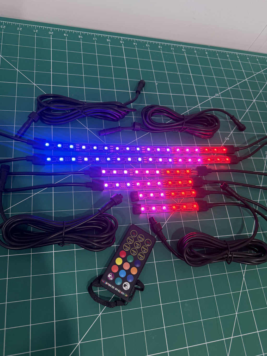 Motorcycle Glow Kit (6 piece) Flow Series RGB +Brake&Signals