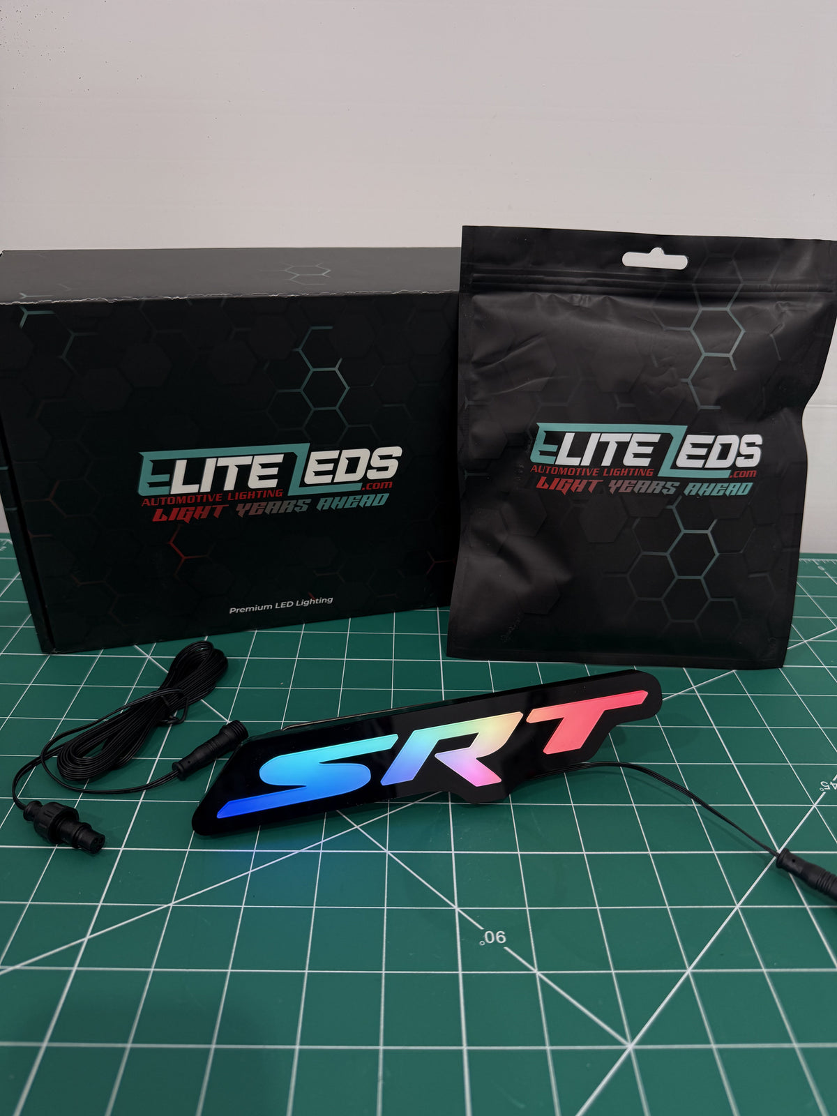 SRT LED Illuminated Badge — RGB Color Changing Emblem