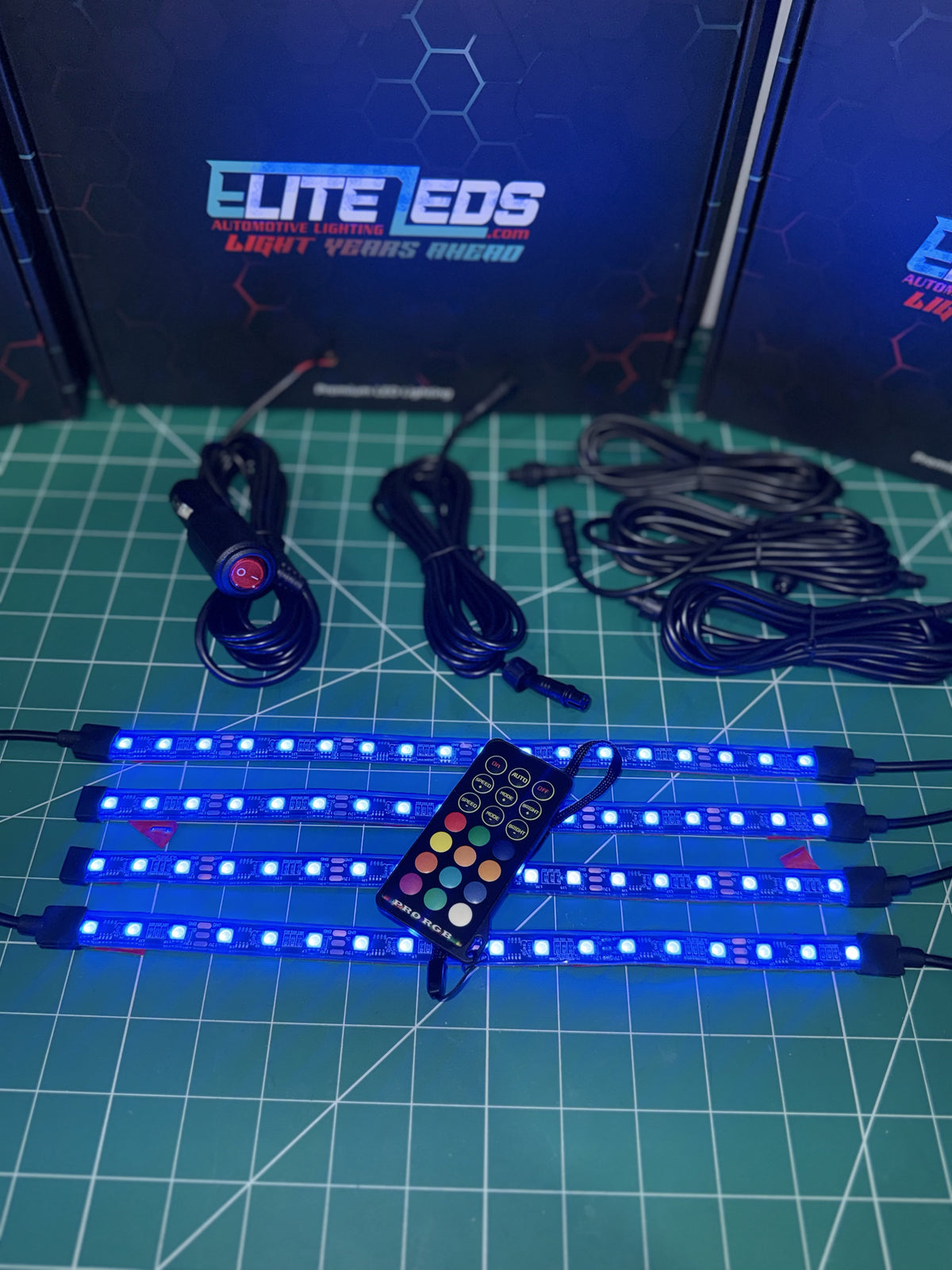 Footwell RGB LED Strip Kit (4-Piece) — Interior Floor Lighting