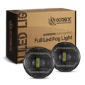 AlphaRex Universal Acura/Ford/Honda/Jaguar/Lincoln/Mitsubishi/Nissan/Ram/Subaru DoubleTap Dual Color LED Projector Fog Lights