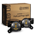 AlphaRex Universal Chevrolet/GMC/Buick LED Projector Fog Lights (Yellow Output Only)