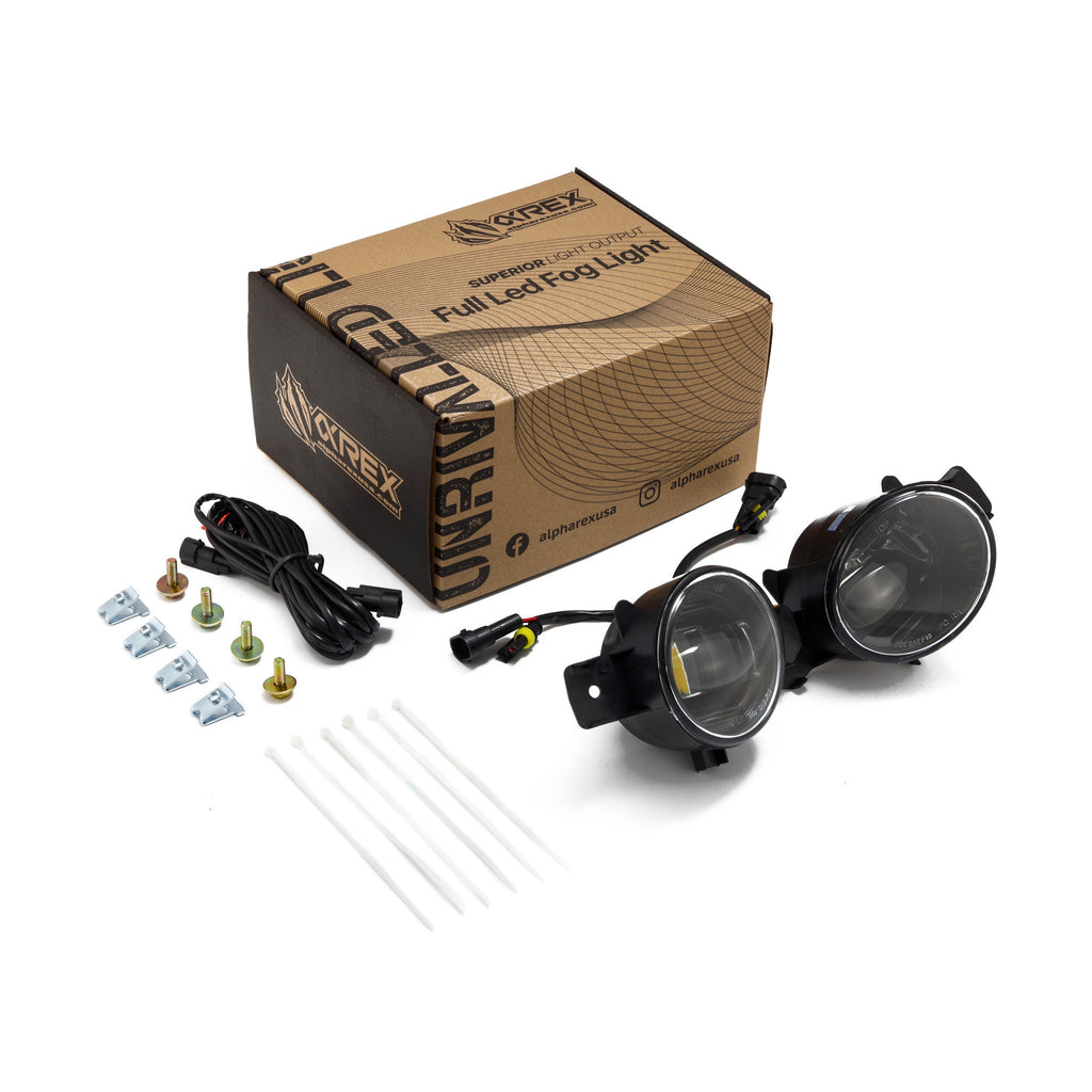 AlphaRex Universal Nissan/Infiniti DoubleTap Dual Color LED Projector Fog Lights